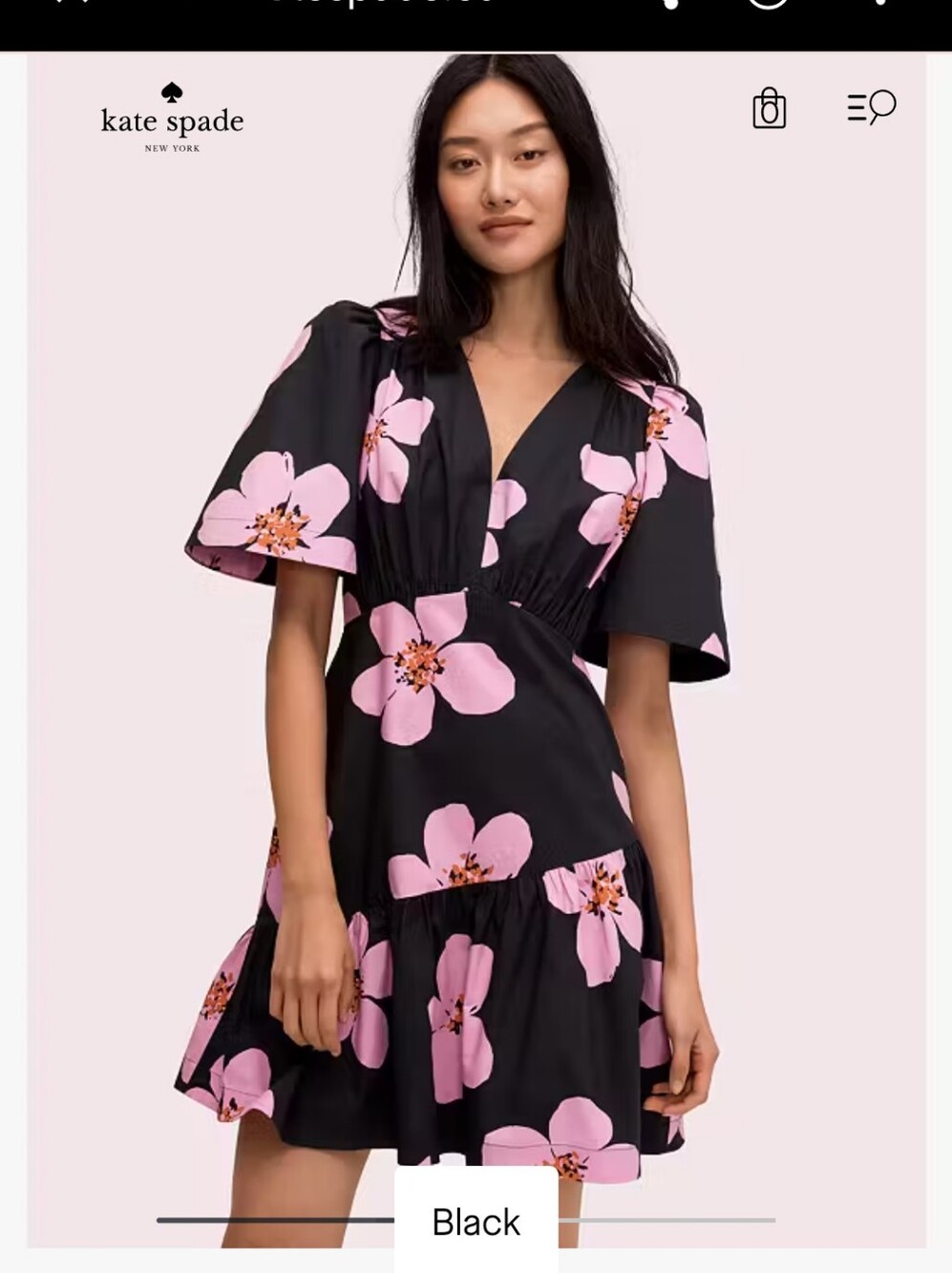 Kate Spade Grand Flora mini dress size 0